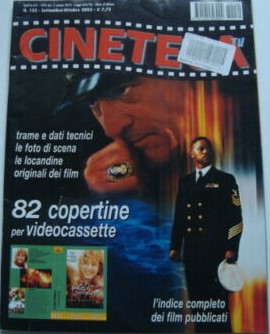 CINETECA TV magazine side cover Issue 132  September/October 2002