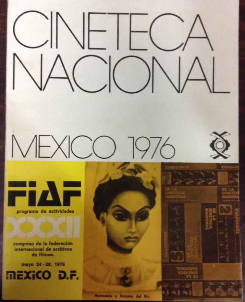 CINETECA NACIONAL magazine side cover   1976