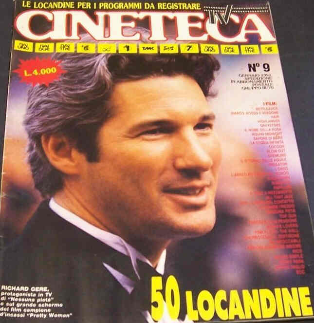CINETECA TV magazine side cover Issue 9 January 1991