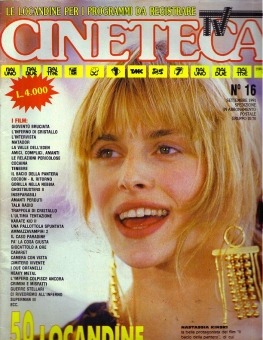 CINETECA TV magazine side cover Issue 16 September 1991