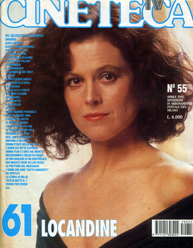 CINETECA TV magazine side cover Issue 55 April 1995
