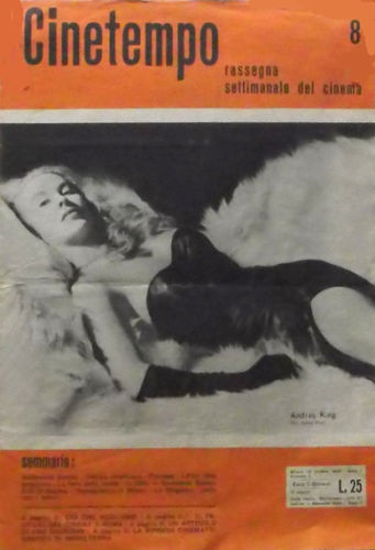 CINETEMPO magazine side cover Issue 8 18 October 1945