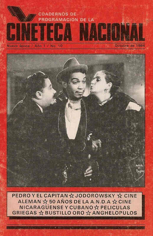 CINETECA NACIONAL magazine side cover Issue 10 October 1984
