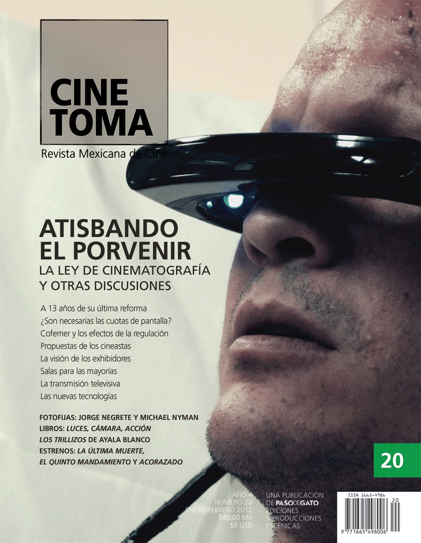CINE TOMA magazine side cover Issue 20 January/February 2012