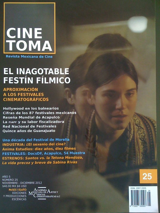 CINE TOMA magazine side cover Issue 25 November/December 2012