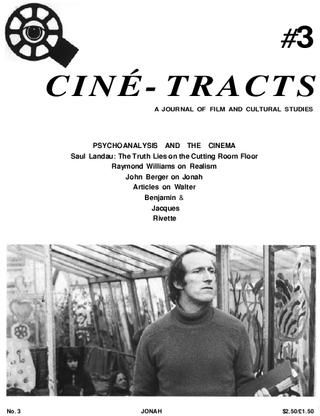 CINE-TRACTS magazine side cover Issue 3 Fall 1977