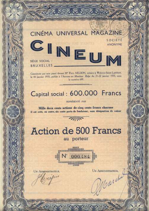 CINEUM magazine side cover Issue 699 10 January 1935