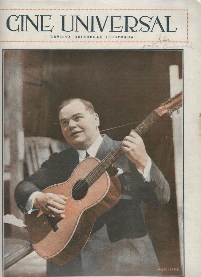 CINE UNIVERSAL (ARG) magazine side cover  August 1920
