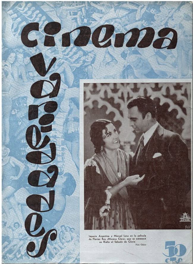 CINEMA VARIEDADES magazine side cover Issue 23  March 1936