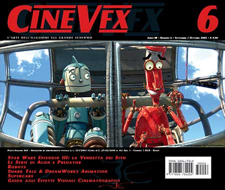 CINEVFX magazine side cover Issue 6  2002