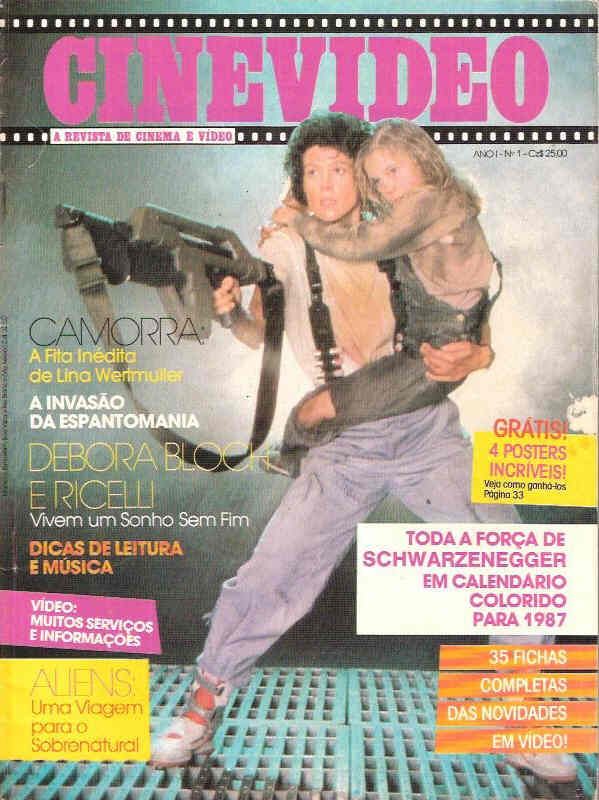 CINEVIDEO magazine side cover Issue 1  1987