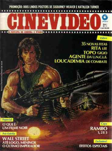 CINEVIDEO magazine side cover Issue 11  1987