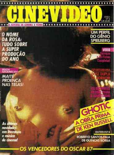 CINEVIDEO magazine side cover Issue 4  1987