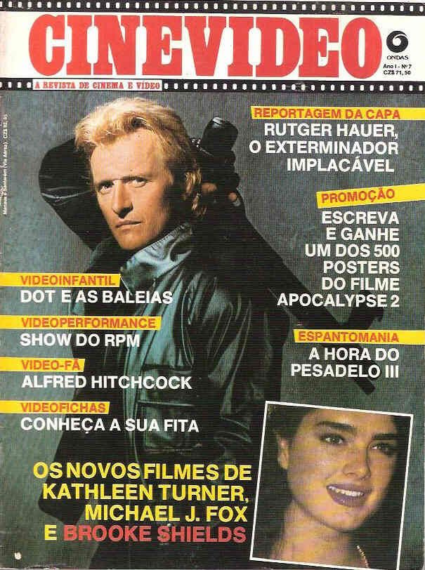 CINEVIDEO magazine side cover Issue 7  1987