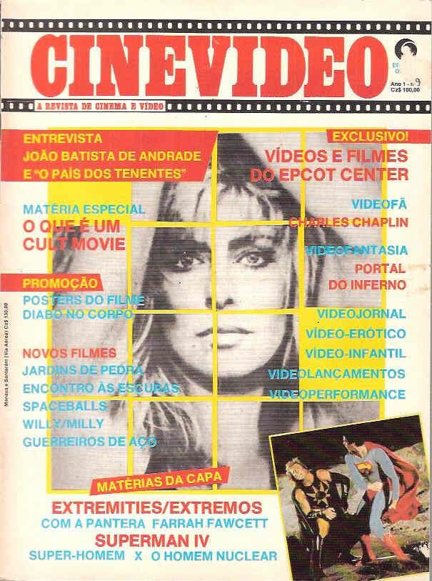CINEVIDEO magazine side cover Issue 9  1987