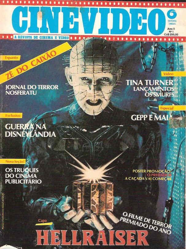 CINEVIDEO magazine side cover Issue 1  1988
