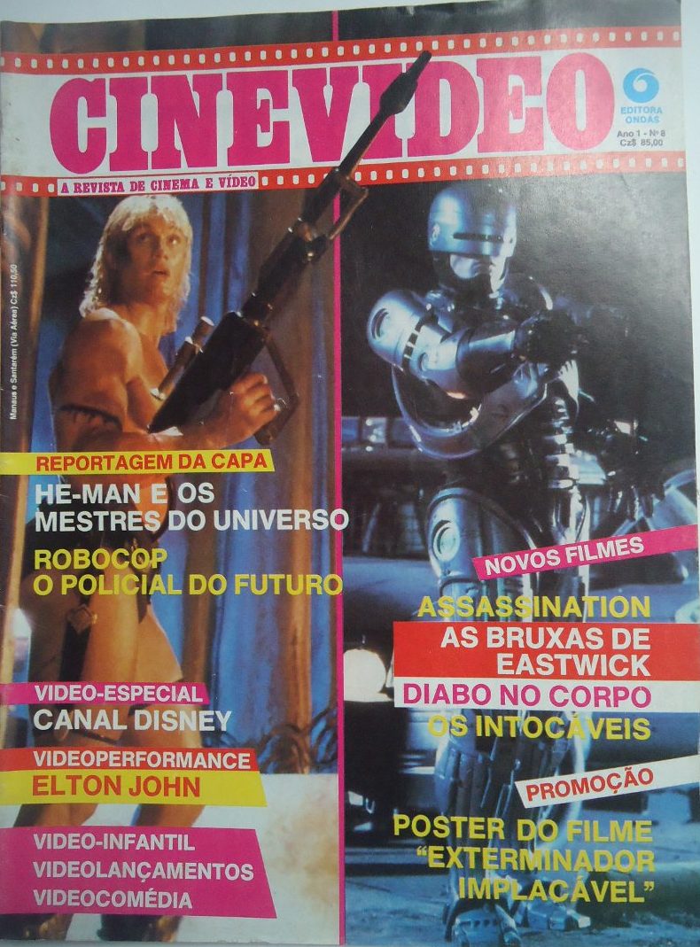 CINEVIDEO magazine side cover Issue 8  1987