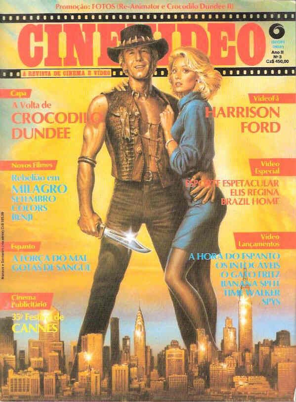 CINEVIDEO magazine side cover Issue 3  1988