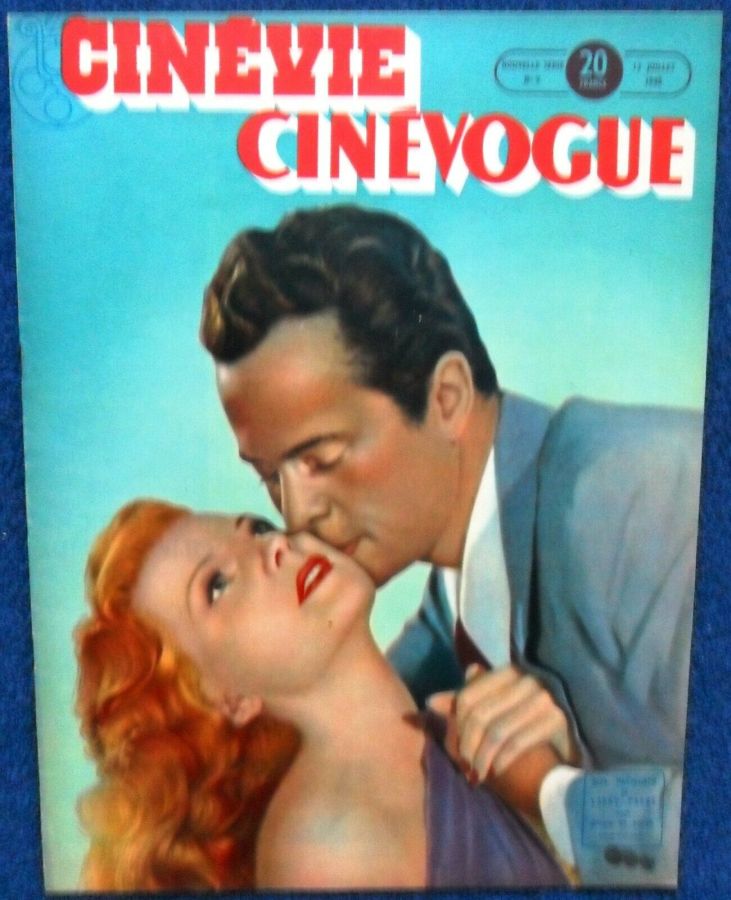 CINEVIE CINEVOGUE magazine side cover Issue 9 July, 13 1948