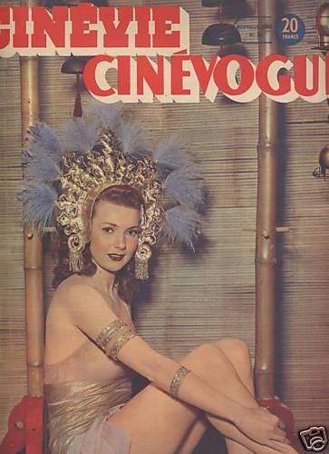 CINEVIE CINEVOGUE magazine side cover Issue 10 July, 20 1948