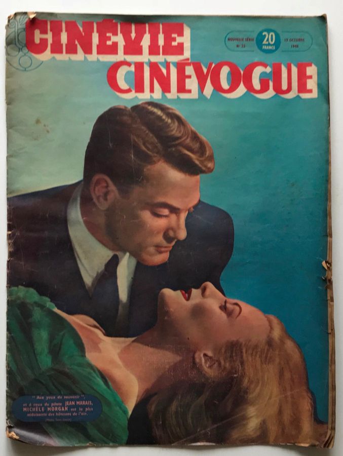 CINEVIE CINEVOGUE magazine side cover Issue 22 October, 19 1948