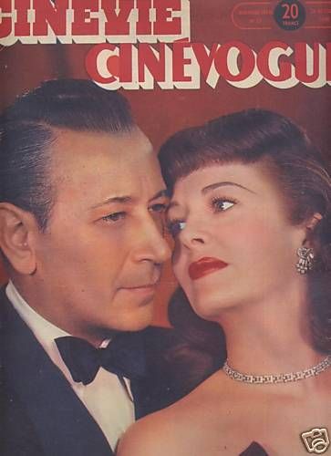 CINEVIE CINEVOGUE magazine side cover Issue 23 26 October 1948