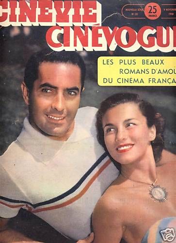 CINEVIE CINEVOGUE magazine side cover Issue 25 November, 9 1948