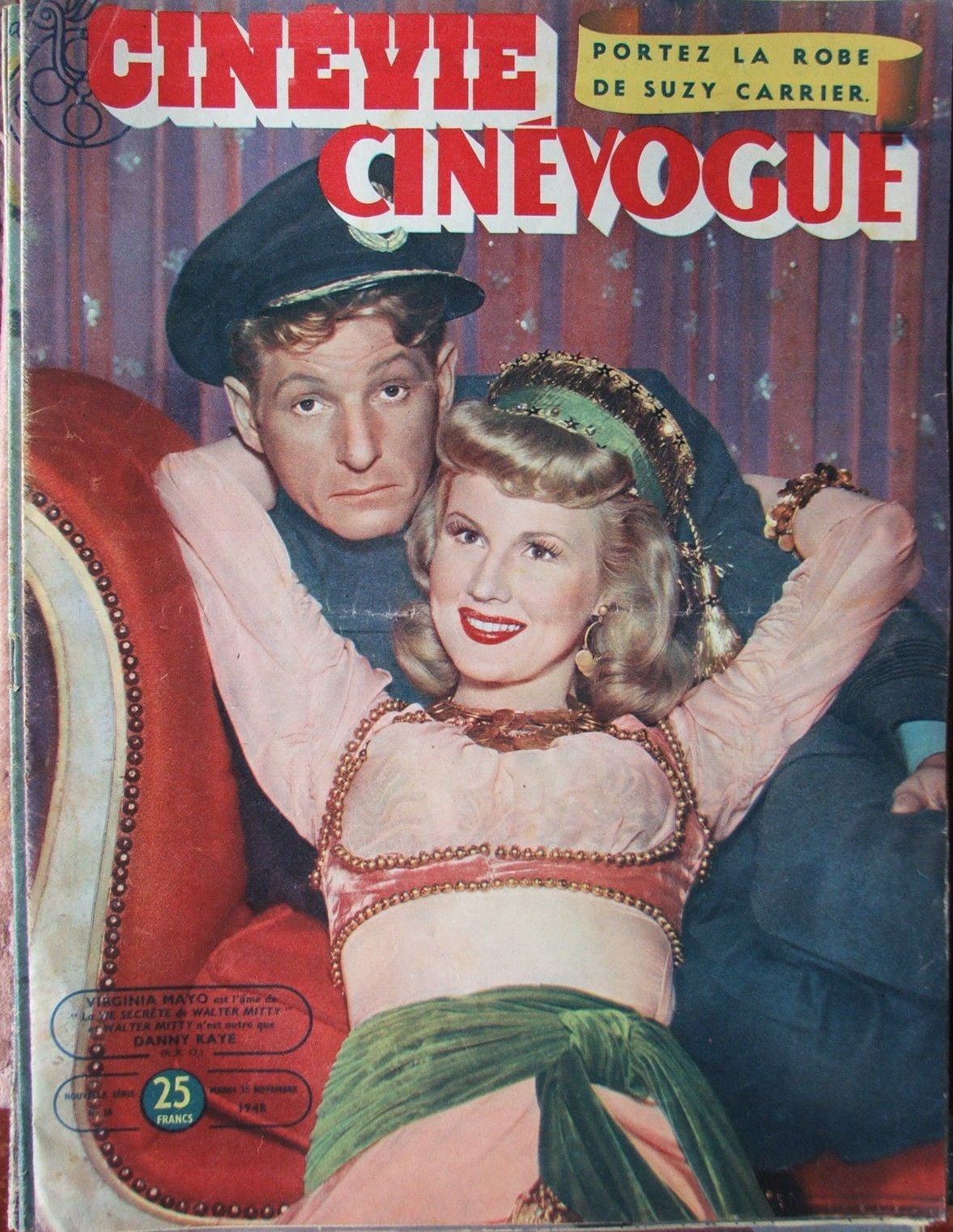 CINEVIE CINEVOGUE magazine side cover Issue 28 November 1948