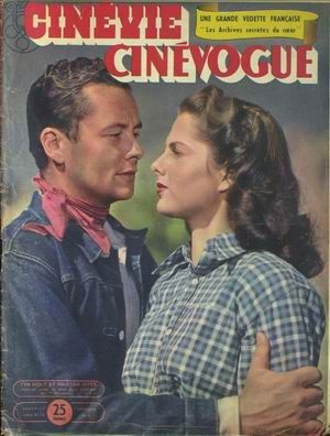CINEVIE CINEVOGUE magazine side cover Issue 29 December, 9 1948