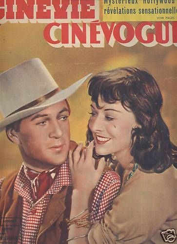CINEVIE CINEVOGUE magazine side cover Issue 37 January 1949