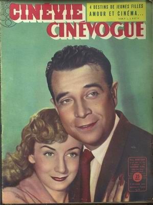 CINEVIE CINEVOGUE magazine side cover Issue 38 February, 7 1949