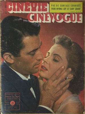 CINEVIE CINEVOGUE magazine side cover Issue 39 February, 14 1949