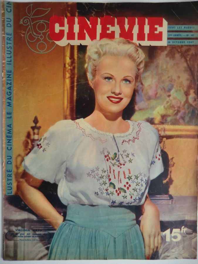 CINEVIE magazine side cover Issue 107 14 October 1947