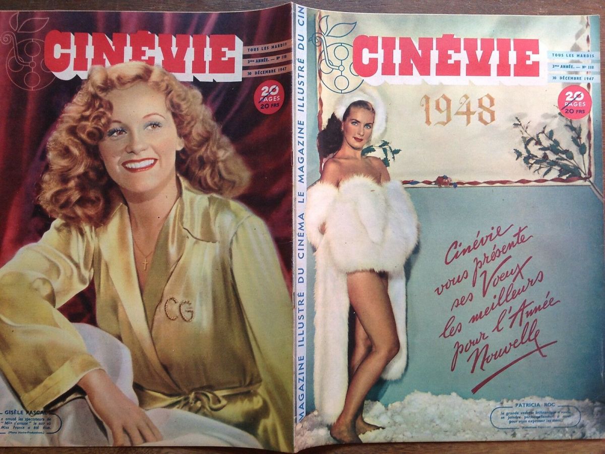 CINEVIE magazine side cover Issue 118 30 December 1947