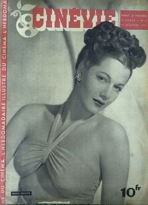 CINEVIE magazine side cover Issue 12 19 December 1945