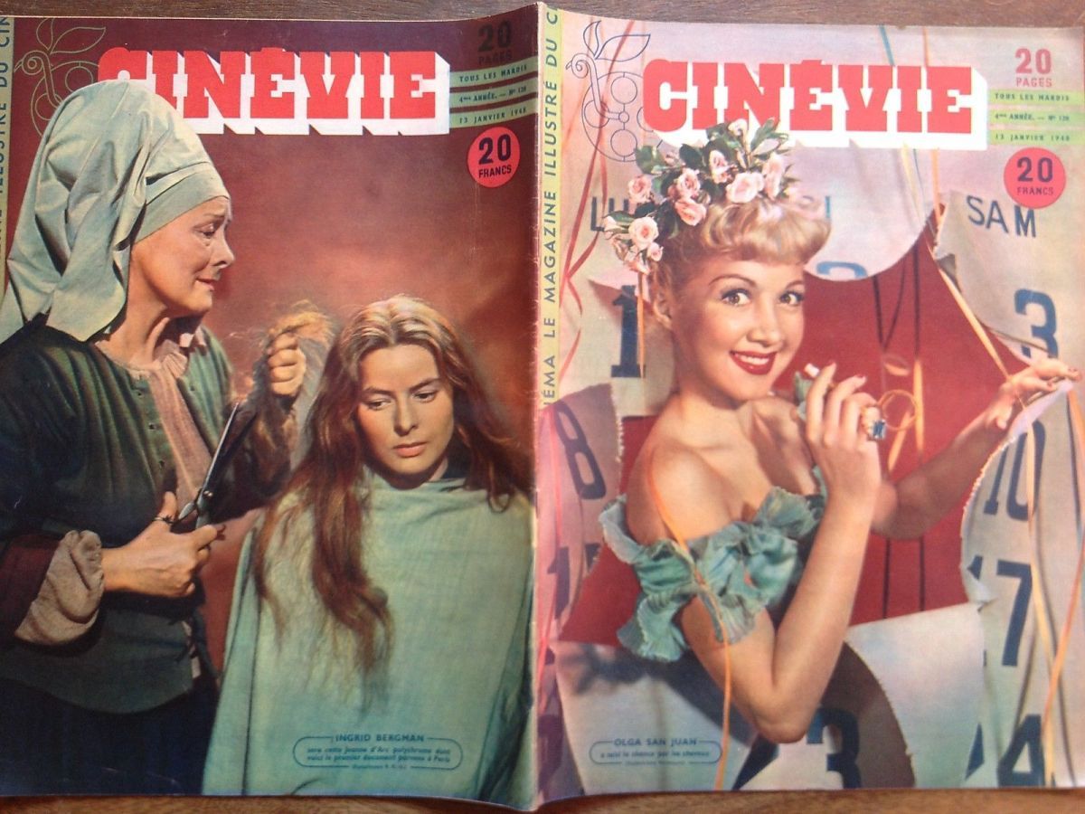 CINEVIE magazine side cover Issue 120 13 January 1948