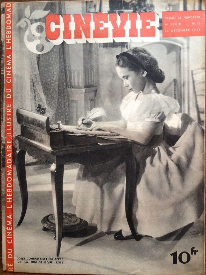 CINEVIE magazine side cover Issue 13 26 December 1945