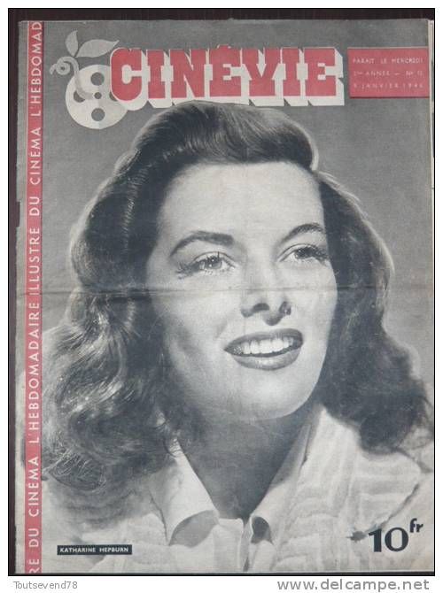 CINEVIE magazine side cover Issue 15 9 January 1946