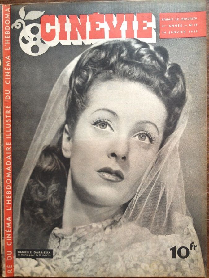 CINEVIE magazine side cover Issue 16 16 January 1946