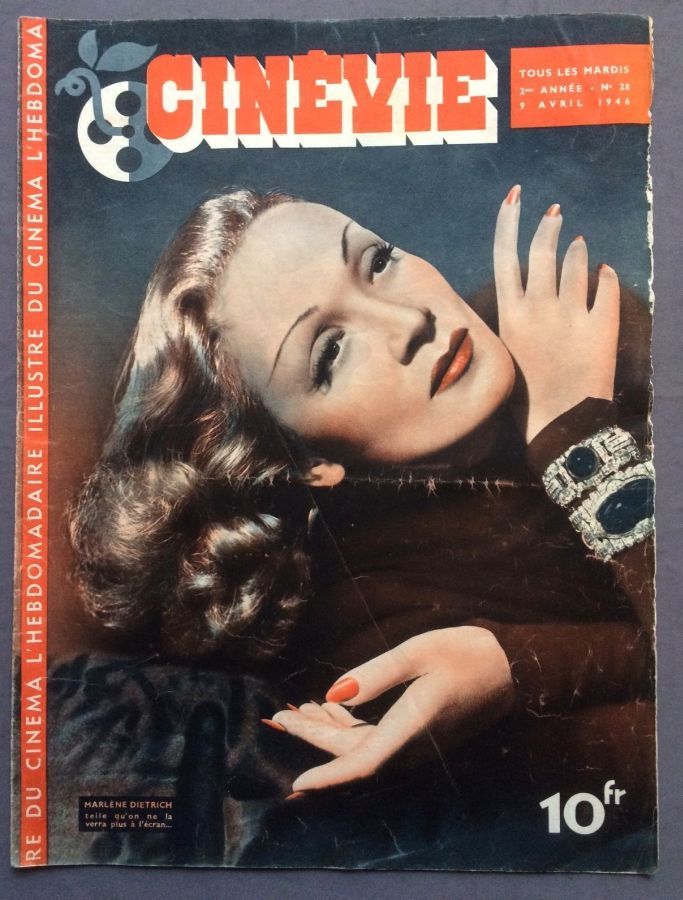 CINEVIE magazine side cover Issue 28 9 April 1946