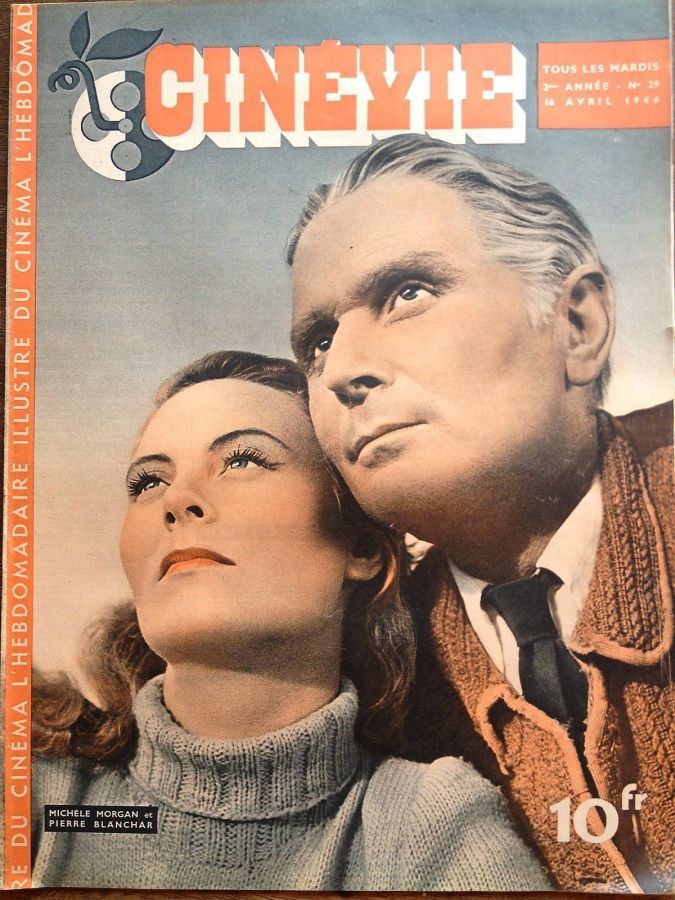 CINEVIE magazine side cover Issue 29 16 April 1946