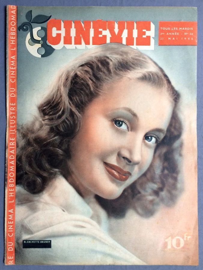 CINEVIE magazine side cover Issue 34 21 May 1946