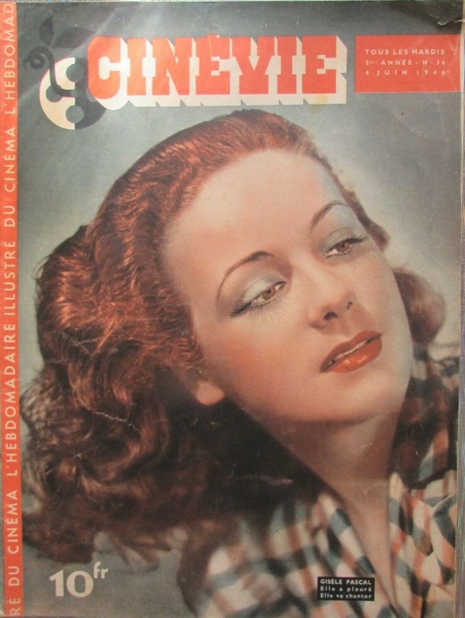 CINEVIE magazine side cover Issue 36 4 June 1946