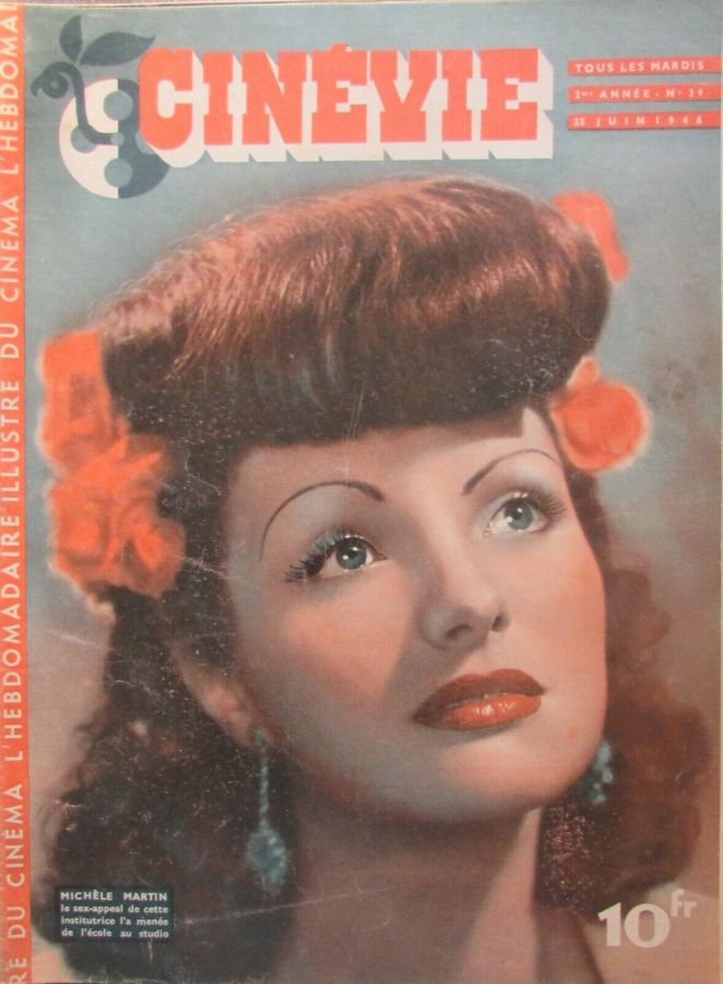 CINEVIE magazine side cover Issue 39 25 June 1946