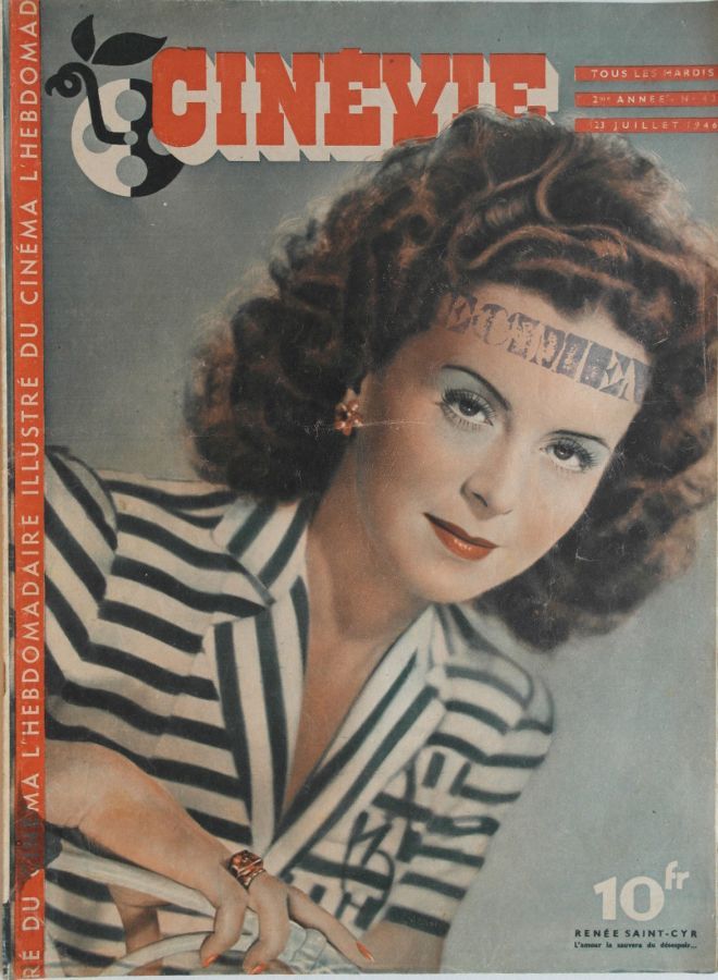 CINEVIE magazine side cover Issue 43 23 July 1946