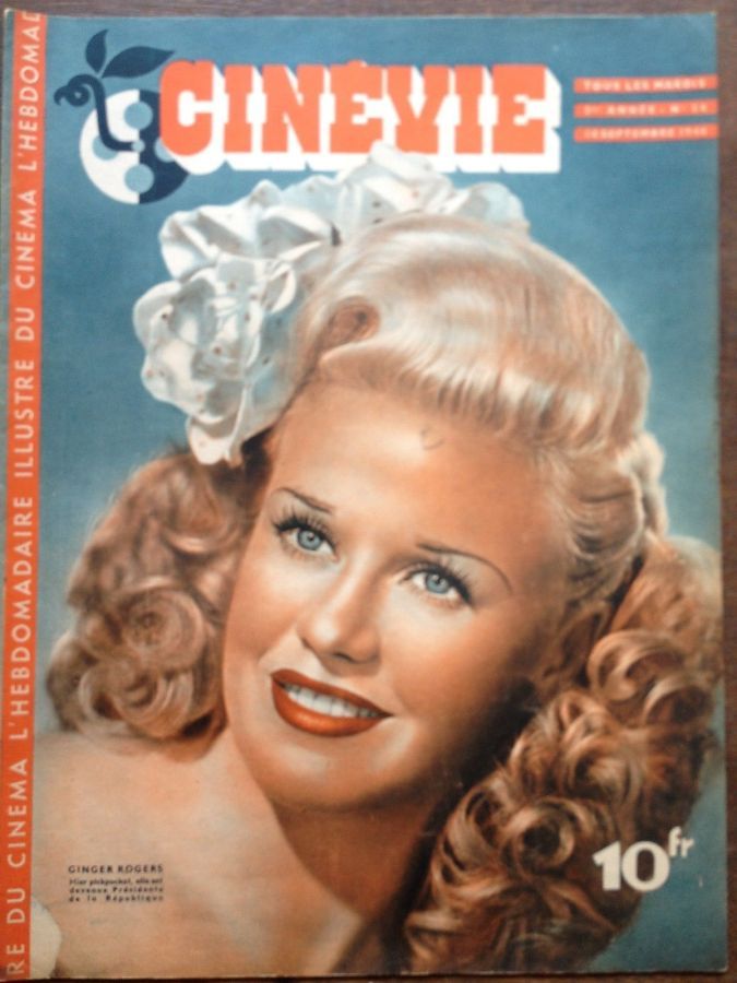 CINEVIE magazine side cover Issue 50 10 September 1946