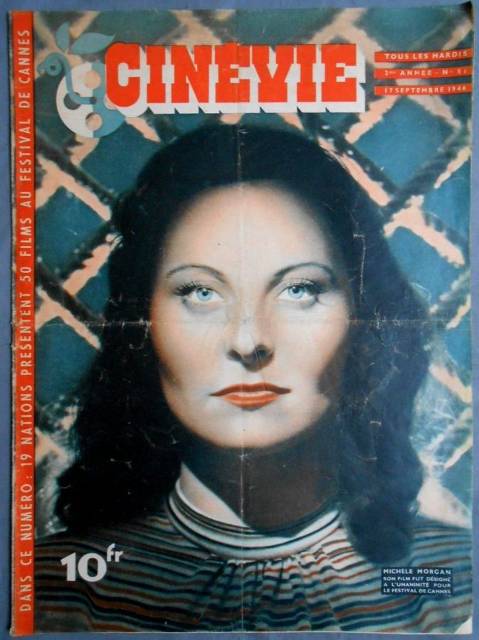 CINEVIE magazine side cover Issue 51 17 September 1946