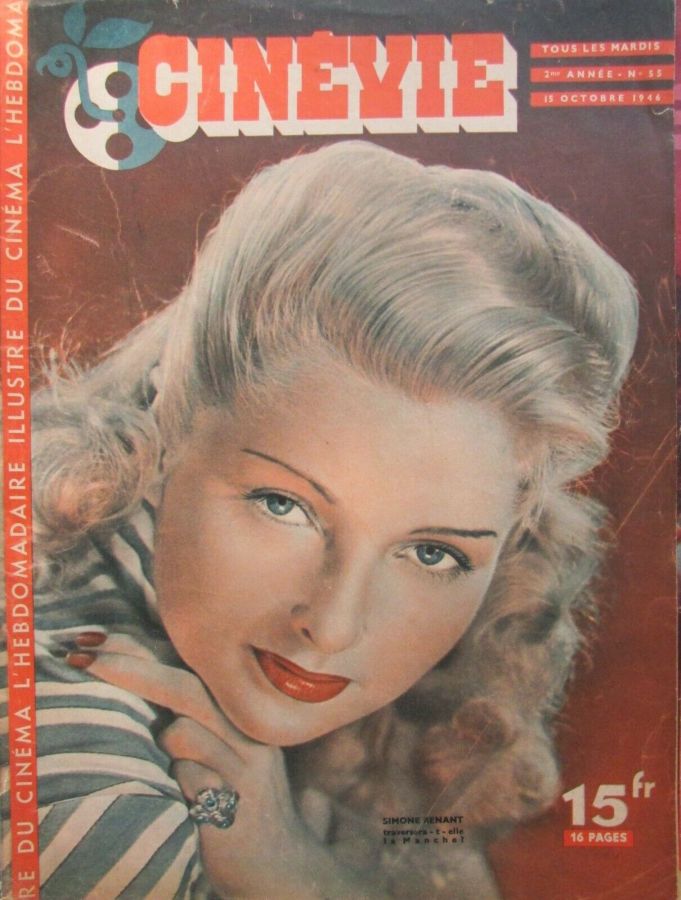 CINEVIE magazine side cover Issue 55 15 October 1946