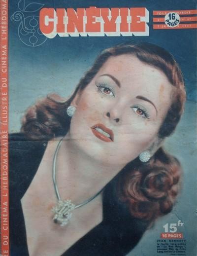 CINEVIE magazine side cover Issue 67 7 January 1947