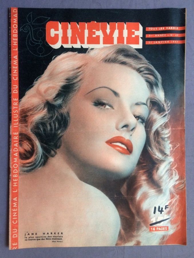 CINEVIE magazine side cover Issue 69 21 January 1947
